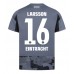Eintracht Frankfurt Hugo Larsson #16 Tredjedrakt 2025-26 Korte ermer